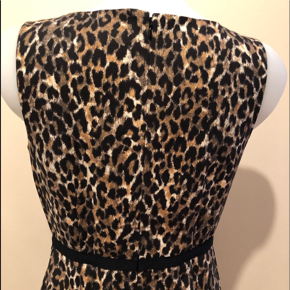 ANN TAYLOR LOFT LEOPARD PRINT SLEEVELESS DRESSπ0P - Picture 13 of 17